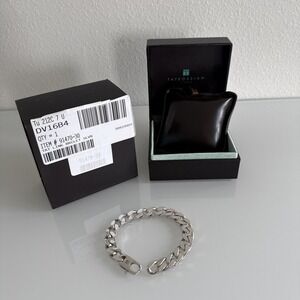 TATEOSSIAN London Bracelet Silver 925 Link Chain 23.5cm x 1.06cm New In Box